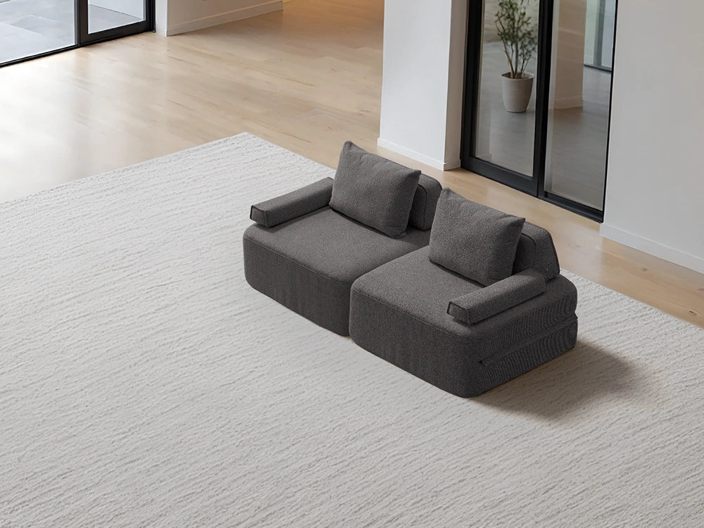 Cushie Modular 2-Seater King (2.03m) - Charcoal