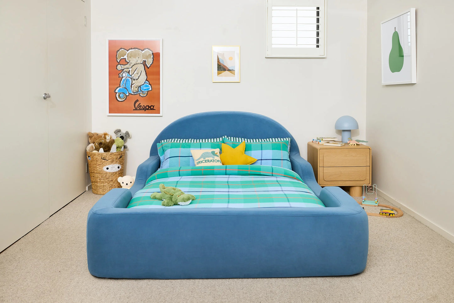 Little Lifely Single Bed - Dusty Blue
