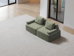 Sleeper Sofa / 2.5-Seater 2.03m King / Sage Green