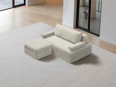 Chaise / 2-Seater Chaise 1.54m / Cream