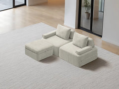Chaise / 2-Seater Chaise 2.03m / Cream