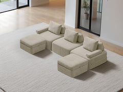 U-Shaped Chaise / 3-Seater U-Shaped Chaise 3.05m / Cream