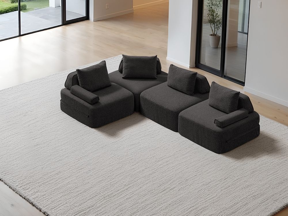 Cushie Modular 4-Seater Corner (3.05m) - Sage