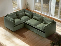 Lifely Modular 4 Seater Corner - Olive Green