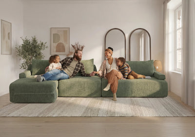 Chaise / 4-Seater Chaise 3.51m / Sage Green