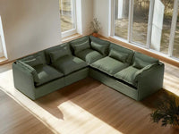 Lifely Modular 5 Seater Corner - Olive Green
