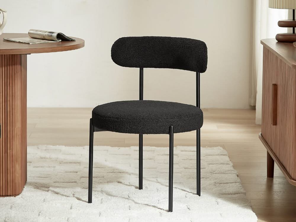Amber Set of 2 Dining Chairs - Black