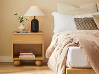 Ballico Bedside Table - Light Oak