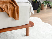 Cali Bed Base in Walnut - King Single