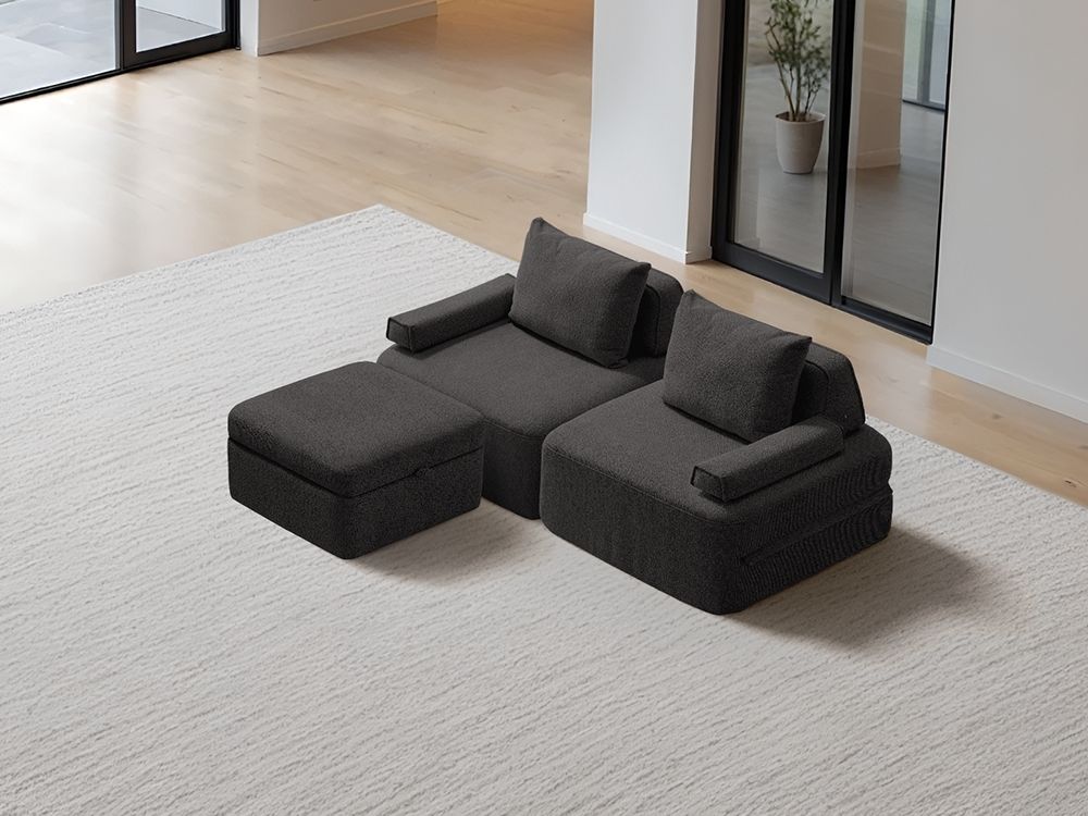 Cushie Modular 2-Seater Chaise (2.03m) - Sage