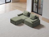 Cushie Modular 2-Seater Chaise (2.03m) - Sage