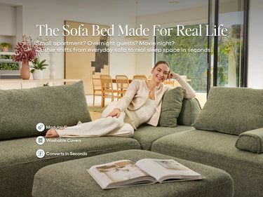Cushie Modular 2-Seater Queen (1.54m) - Sage