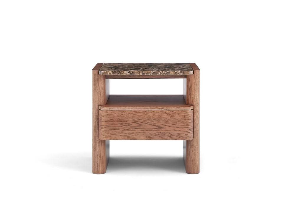 Hank Bedside Table - Walnut