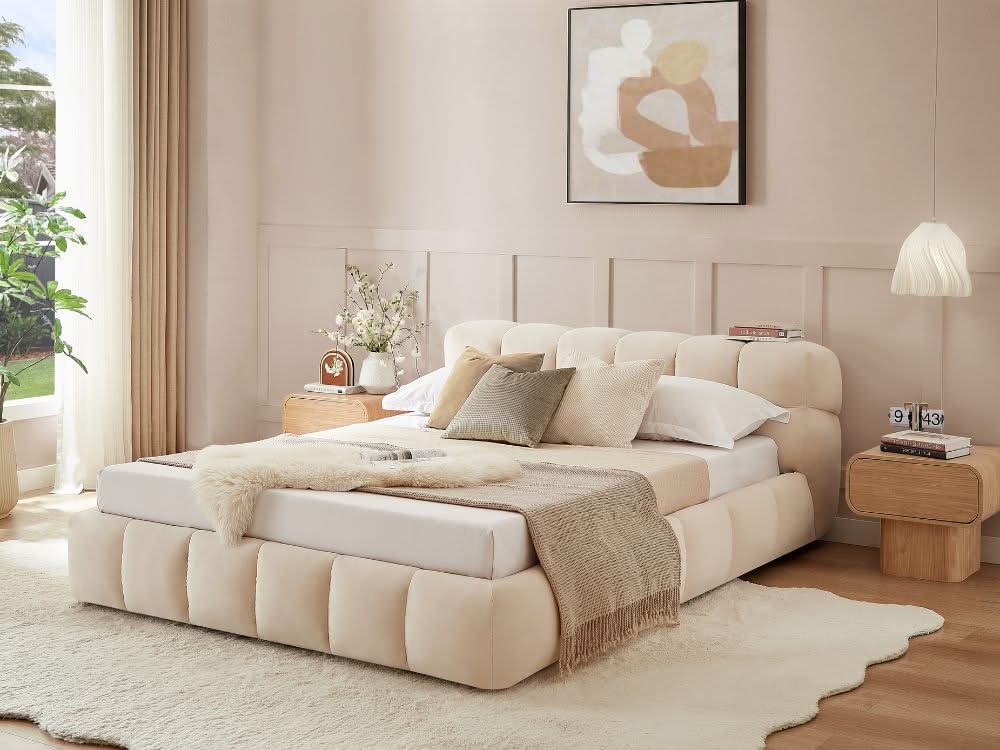 Jose Bedroom Set with Alison Bedside Tables