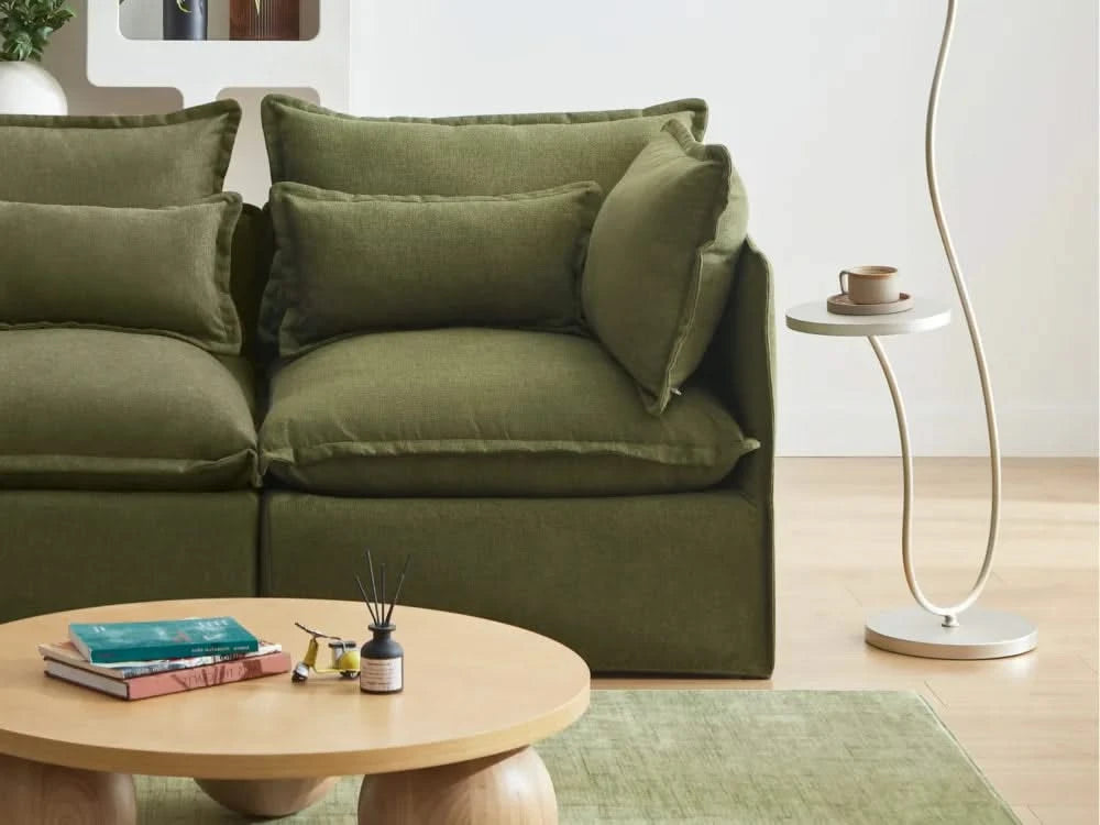 Lifely Modular 4 Seater Corner - Olive Green