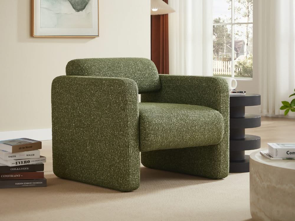 Lorraine Armchair - Olive Green