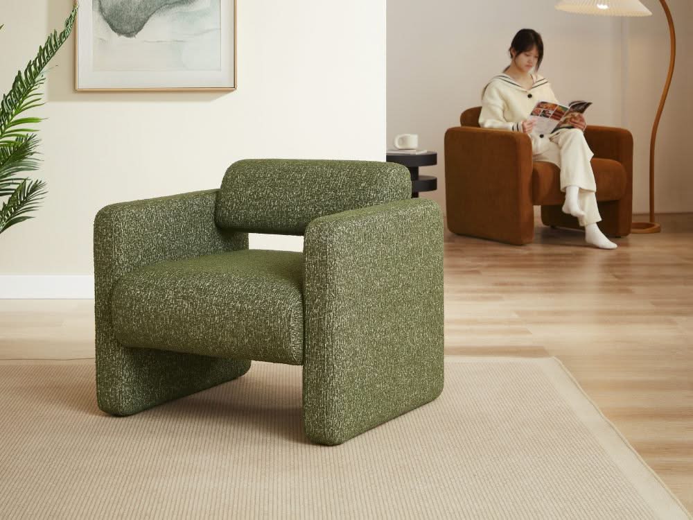 Lorraine Armchair - Olive Green