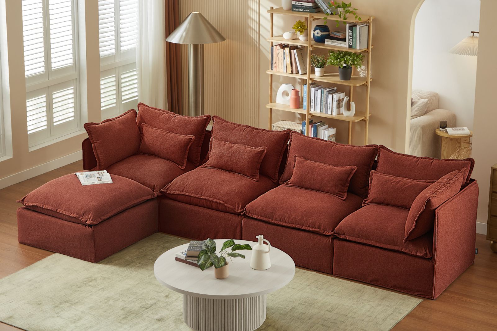 Lifely Ottoman - Rust
