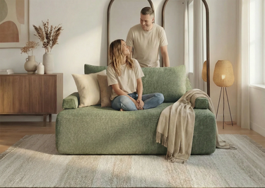 Cushie Modular 2-Seater Queen (1.54m) - Sage