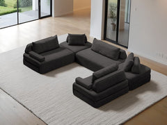 U-Shaped Chaise / 8-Seater U-Shaped Chaise 3.56m / Charcoal