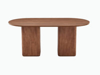 Tate 6 Seater Dining Table - Walnut