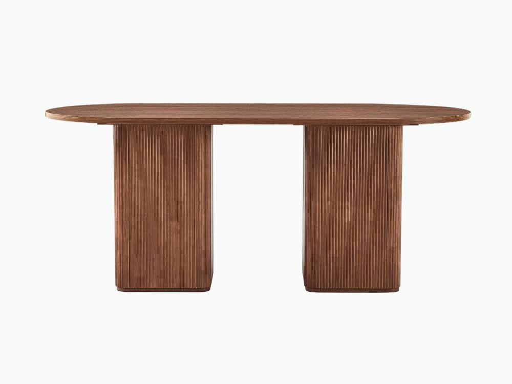 Tate 6 Seater Dining Table - Walnut