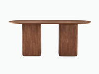Tate 6 Seater Dining Table - Walnut