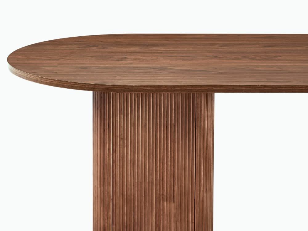 Tate 6 Seater Dining Table - Walnut