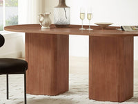 Tate 6 Seater Dining Table - Walnut