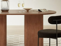 Tate 6 Seater Dining Table - Walnut
