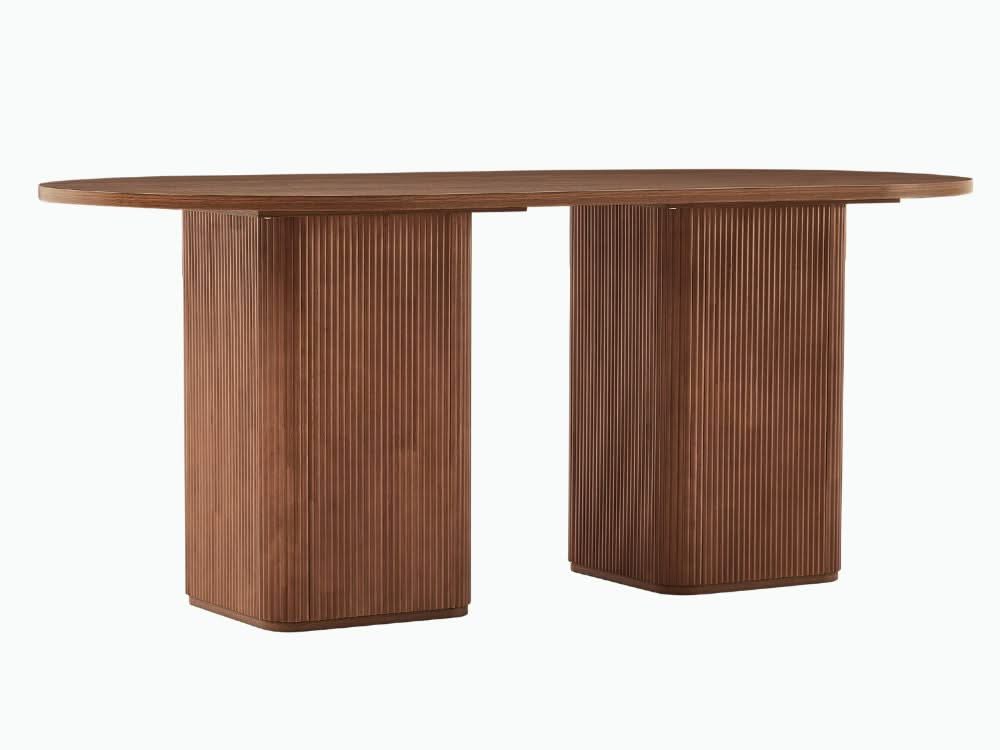 Tate 6 Seater Dining Table - Walnut