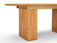 Tate 6/8/10 Seater Extendable Natural & Green Dining Table Set