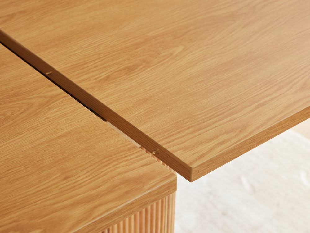 Tate 6/8/10 Seater Extendable Natural & Green Dining Table Set