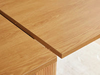 Tate 6/8/10 Seater Extendable Natural & Green Dining Table Set