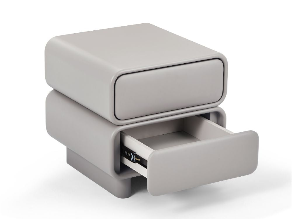 Twix Bedside Table Grey
