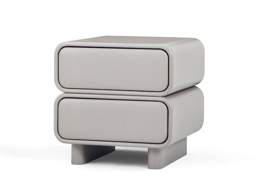 Twix Bedside Table Grey