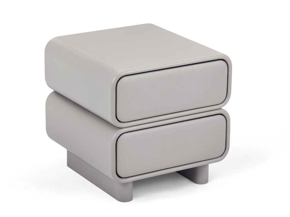 Twix Bedside Table Grey