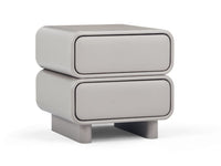 Twix Bedside Table Grey