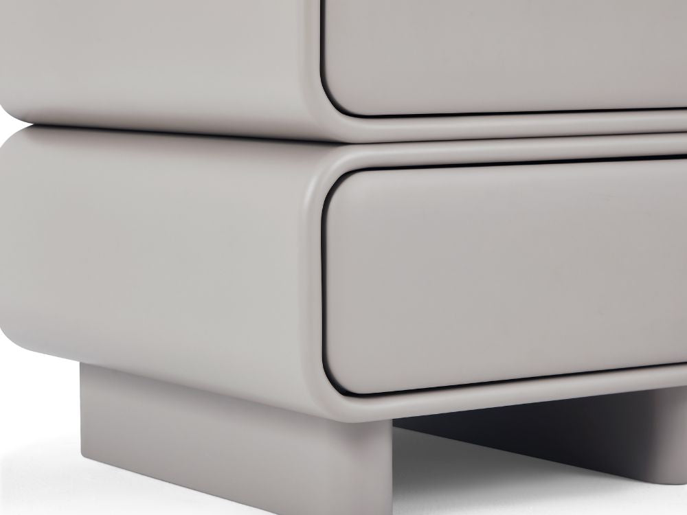 Twix Bedside Table Grey