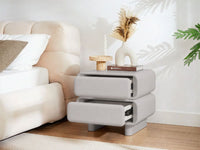 Twix Bedside Table Grey