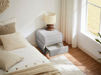 Twix Bedside Table Grey