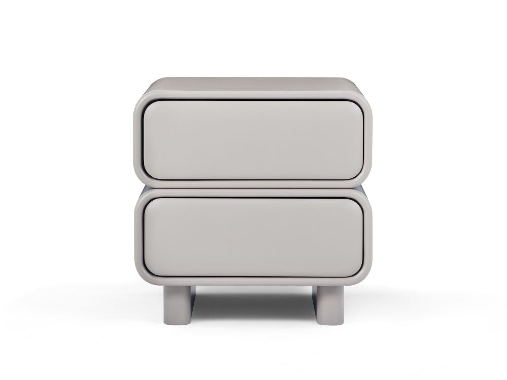 Twix Bedside Table Grey