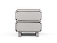 Twix Bedside Table Grey